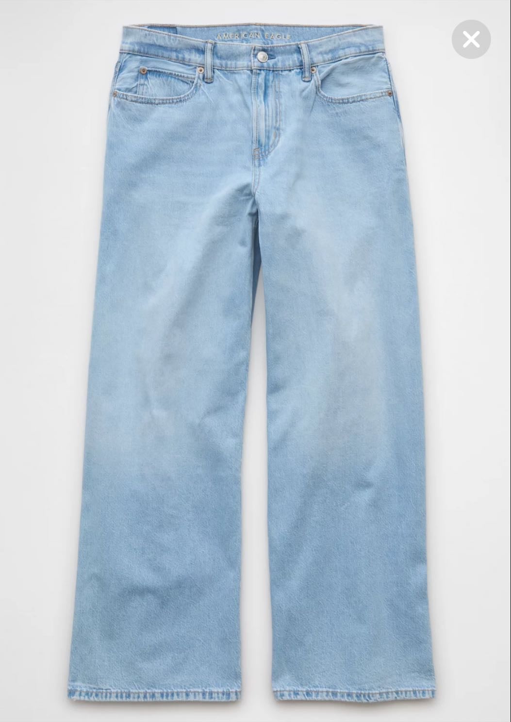 AE Strigid Low-Rise Ultra Wide-Leg Jean 000 Short - $69.95 (all colors except #1)
