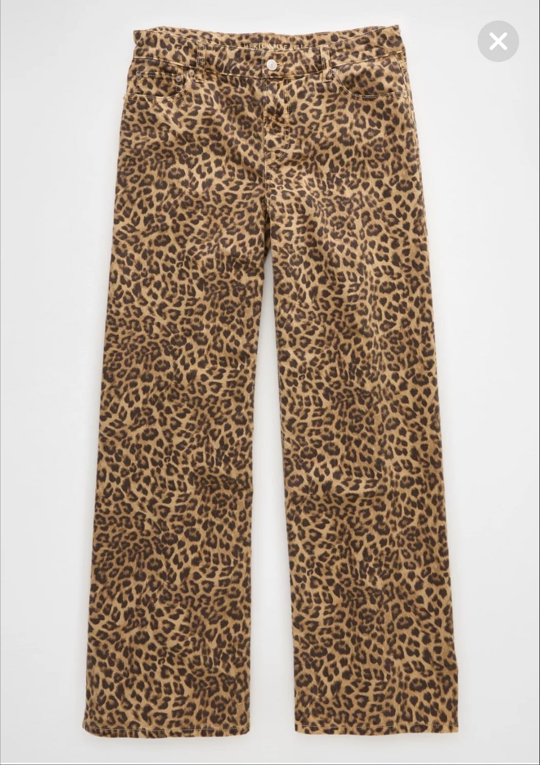AE Leopard Print Jeans 000 Short - $69.95