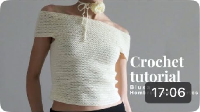 Blusa crochet tutorial - Youtube