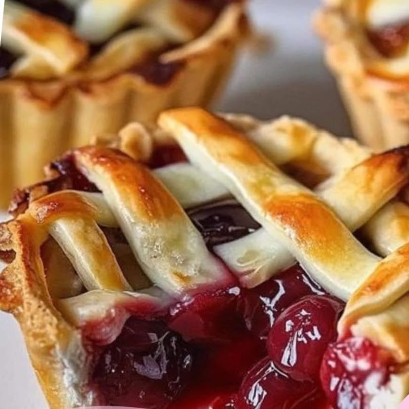 Mini Tartas de Queso Crema y Cereza! 🍒