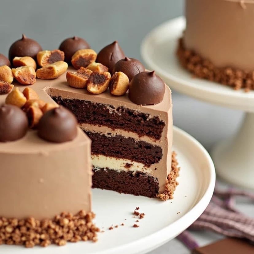 Pastel Ferrero Rocher