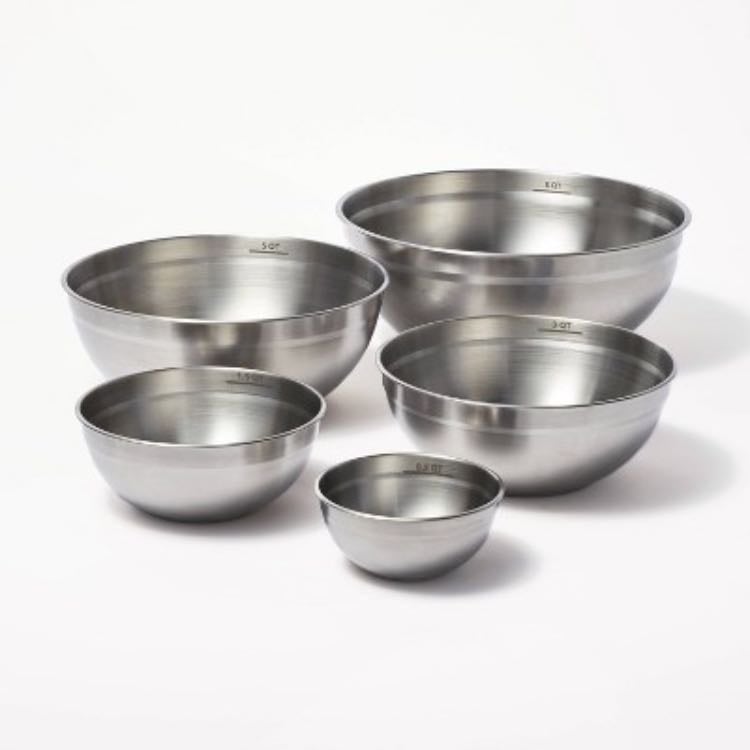 Stainless steel bowls