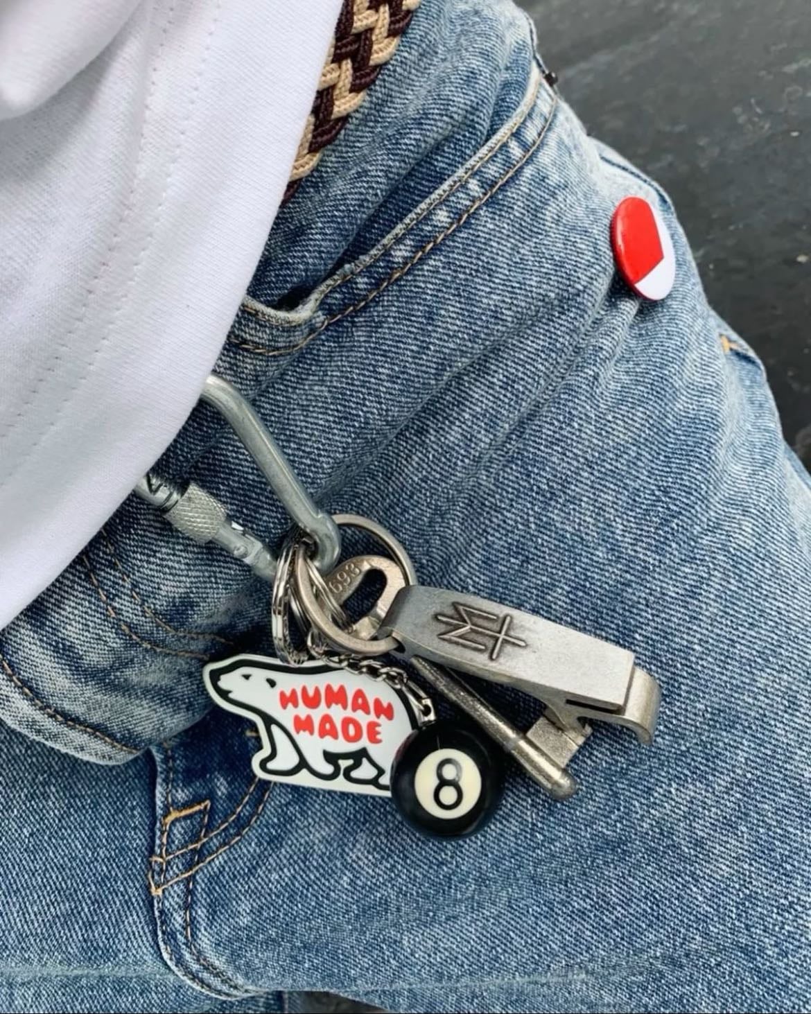 keychains on jeans