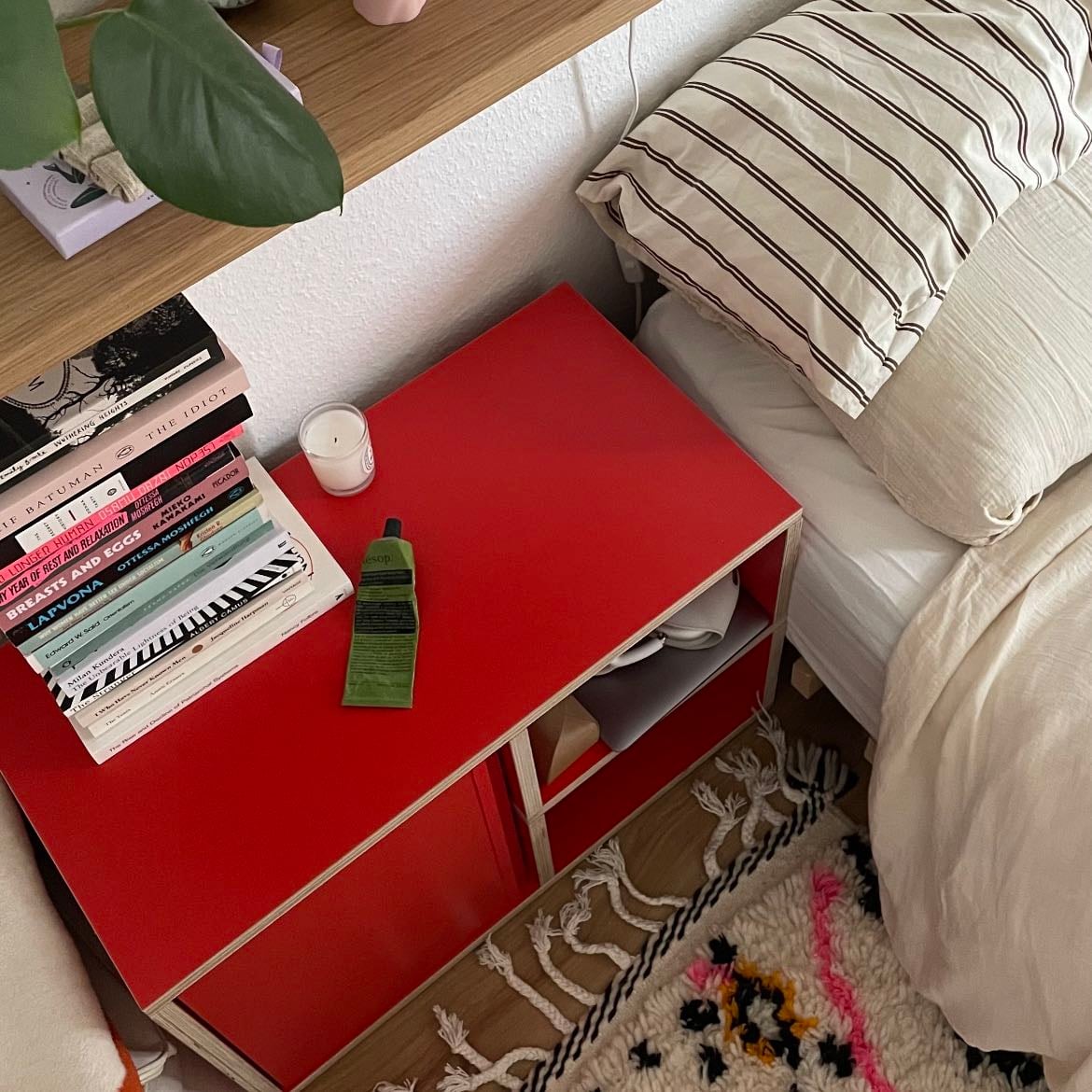 red night stand - custom