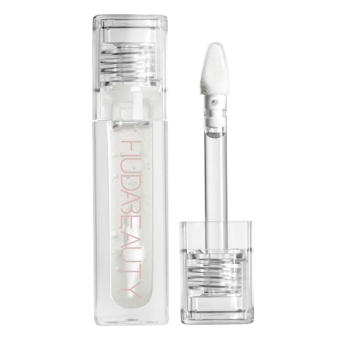 Huda Beauty - faux filler gloss - clear gloss glassy