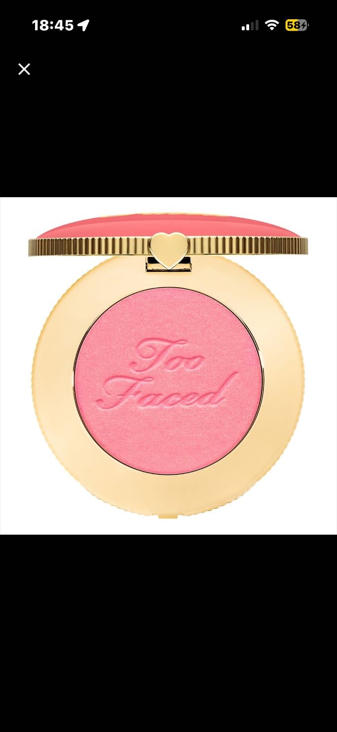 Too Faced - cloud crush blush - powder blush golden hour