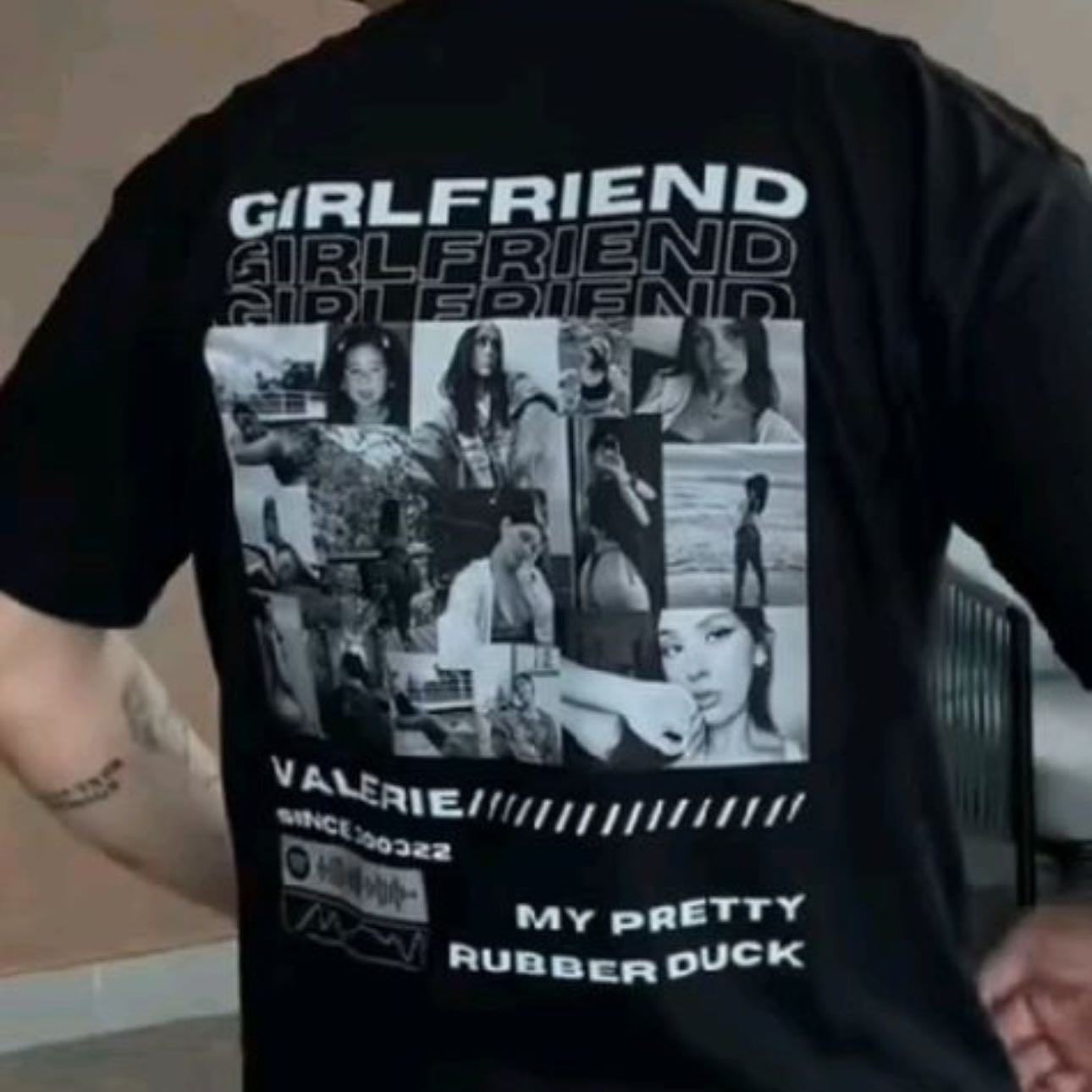Playera estampada - Personalizar los diseños con fotografías tuyas, una canción que quieras dedicarle