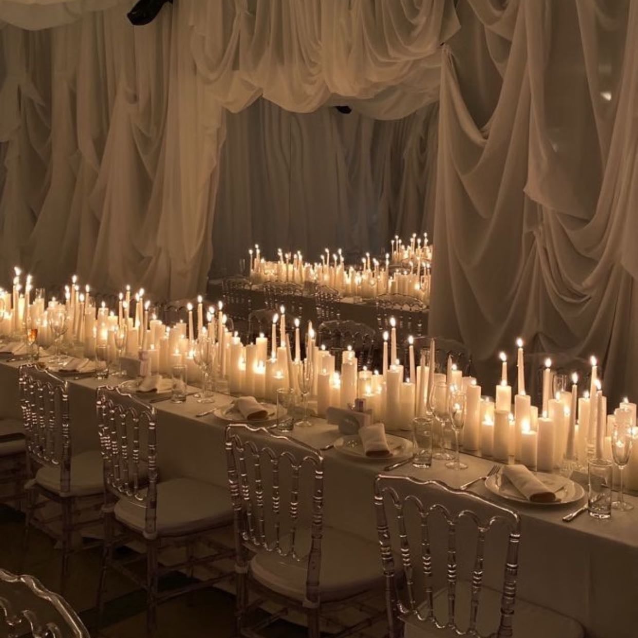 Many many candles - Keep them low and in between some tall ones
