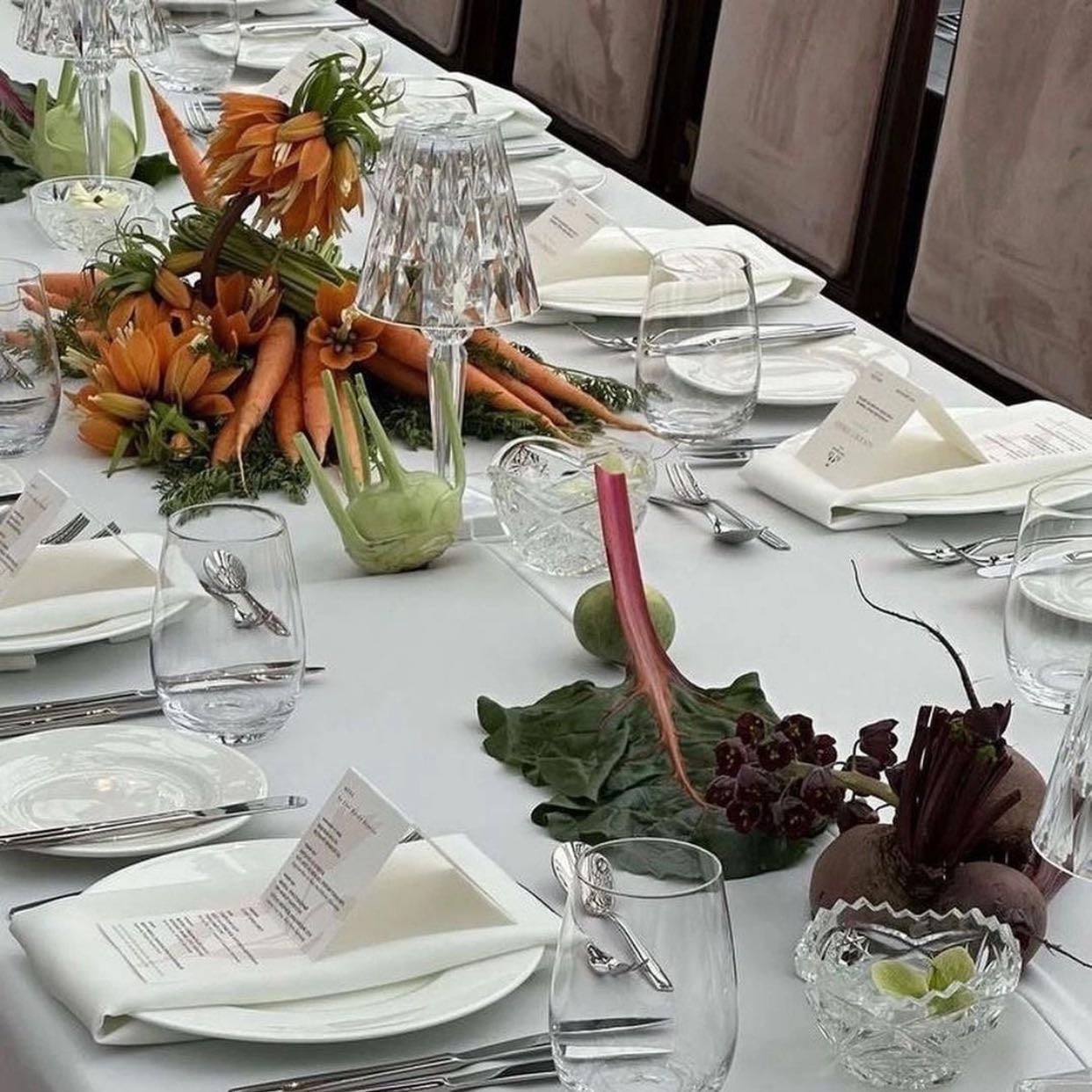 Vegetables setting