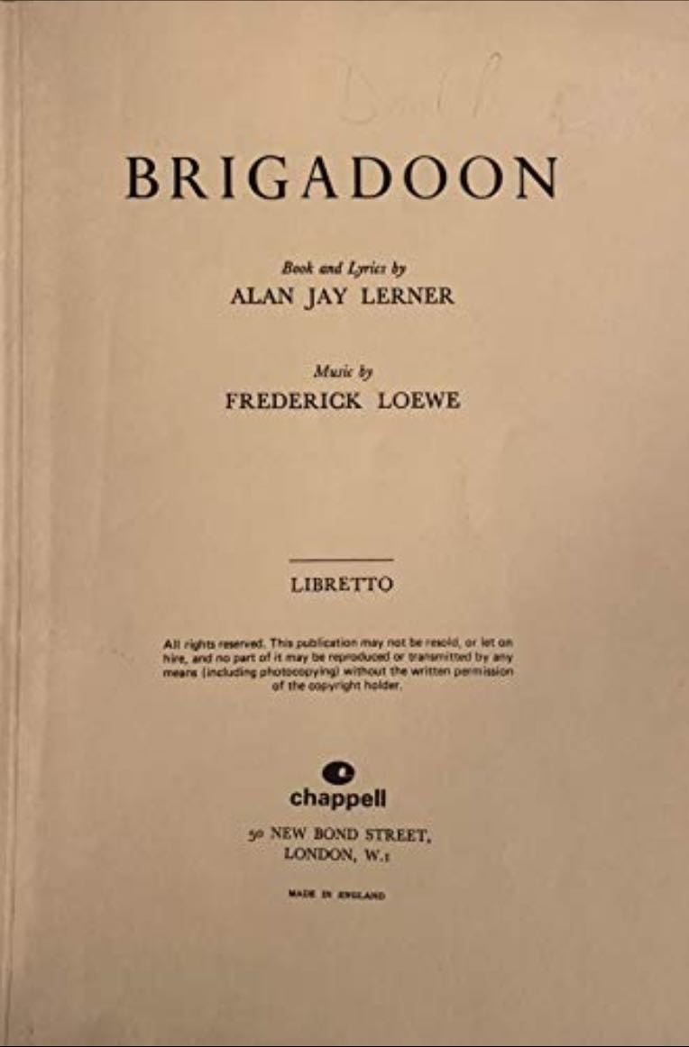 Bridgadoon - Alan Jay Lerner