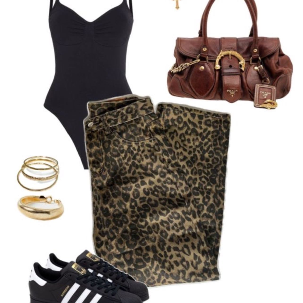 Animal Print Pants - Casual