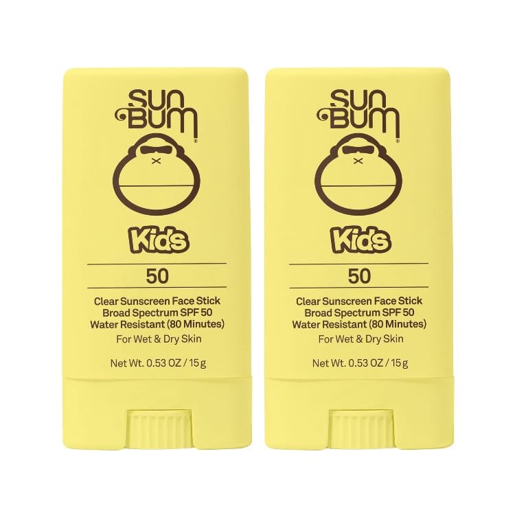 Clear Sunscreen Face Stick SPF 50 Water Resistant - Sun Bum Kids