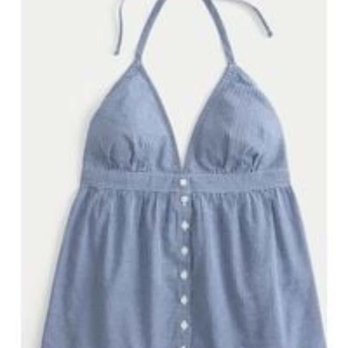 Easy voile halter blouse