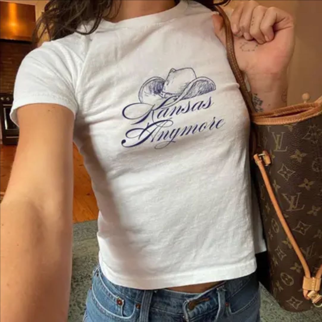 Kansas Anymore Shirt - White, xs