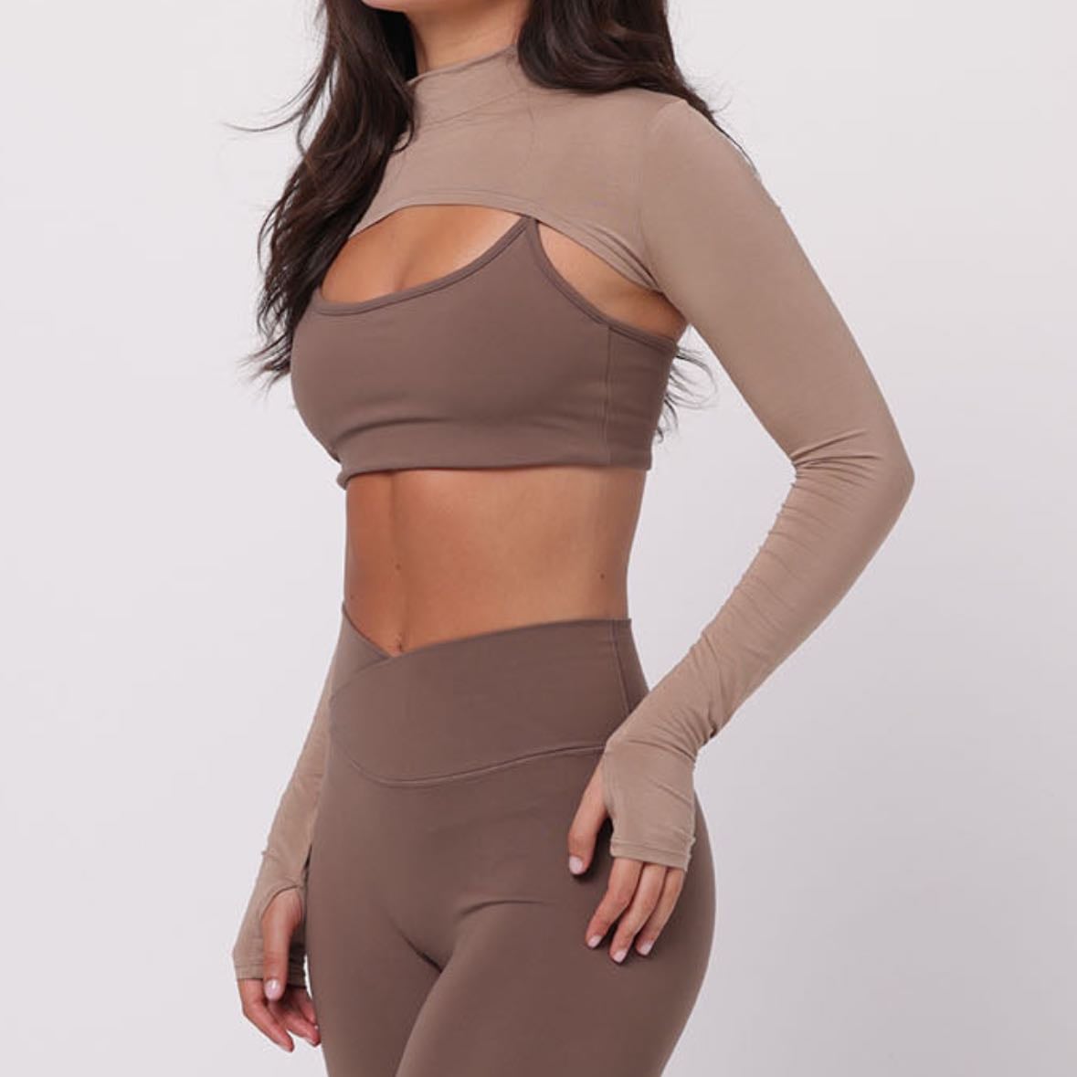 High Neck Shrug Coffee Bean β¬17.95 - Saski