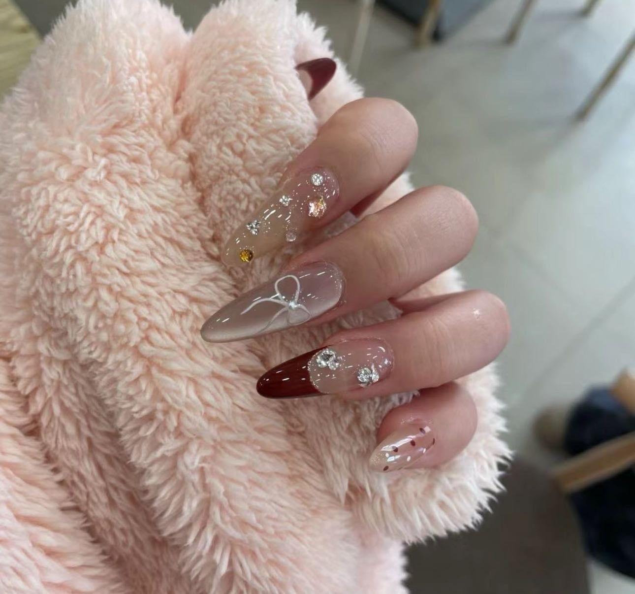 Christmas/winter nails