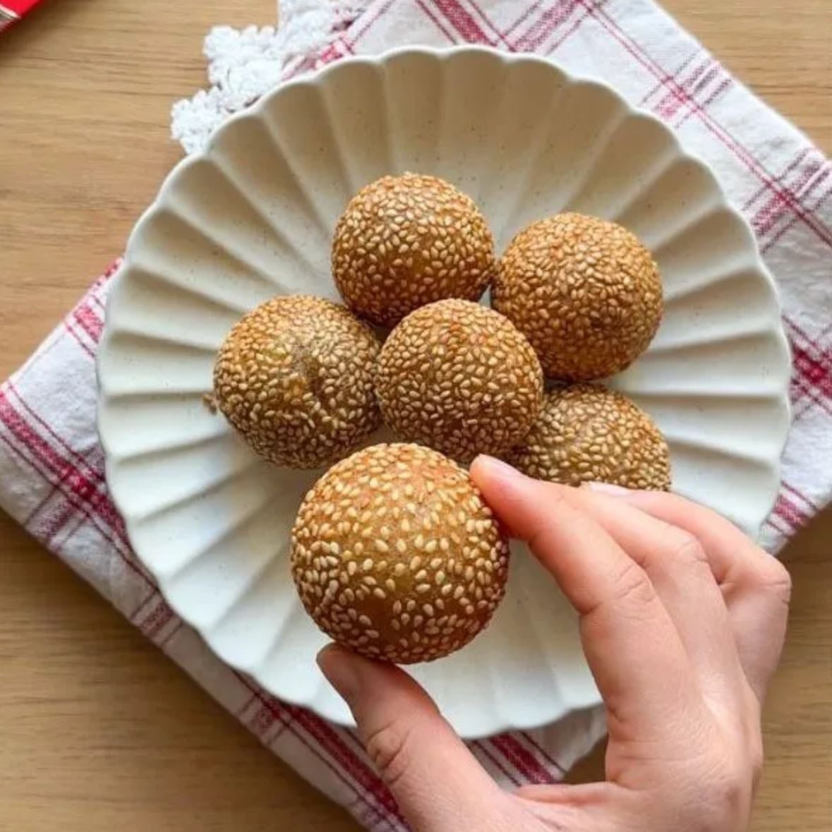 Bolas de Sésamo Chinas (Jian Dui) - Cocina con coqui