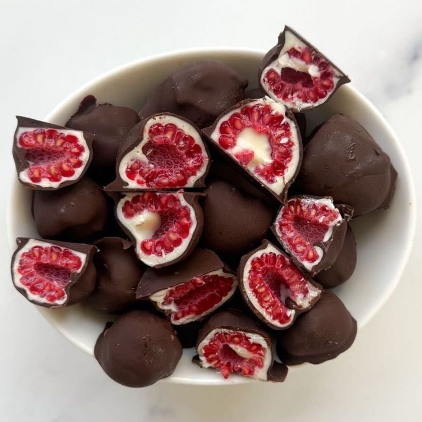 frozen chocolate berries