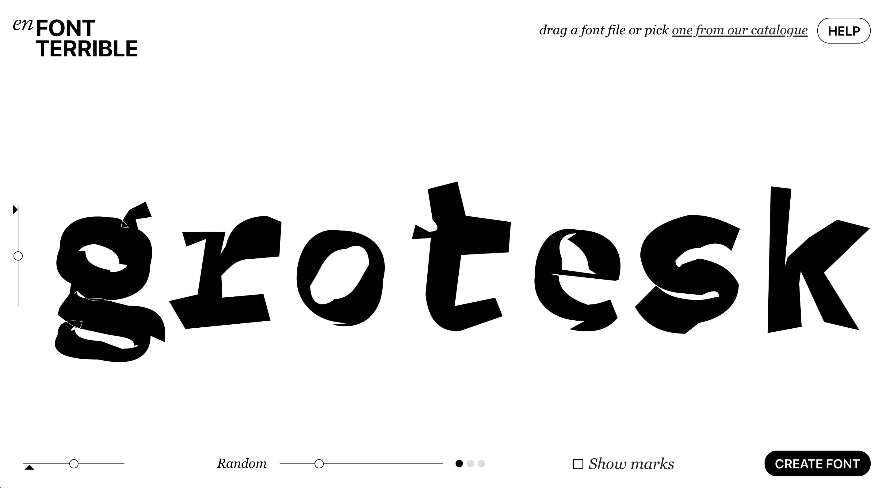 enFont Terrible — a terrible type foundry