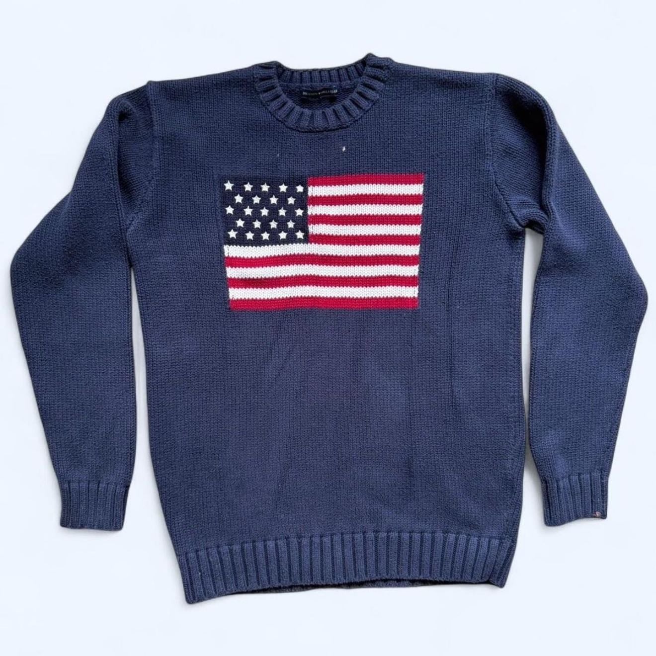 brandy melville american flag blue sweater