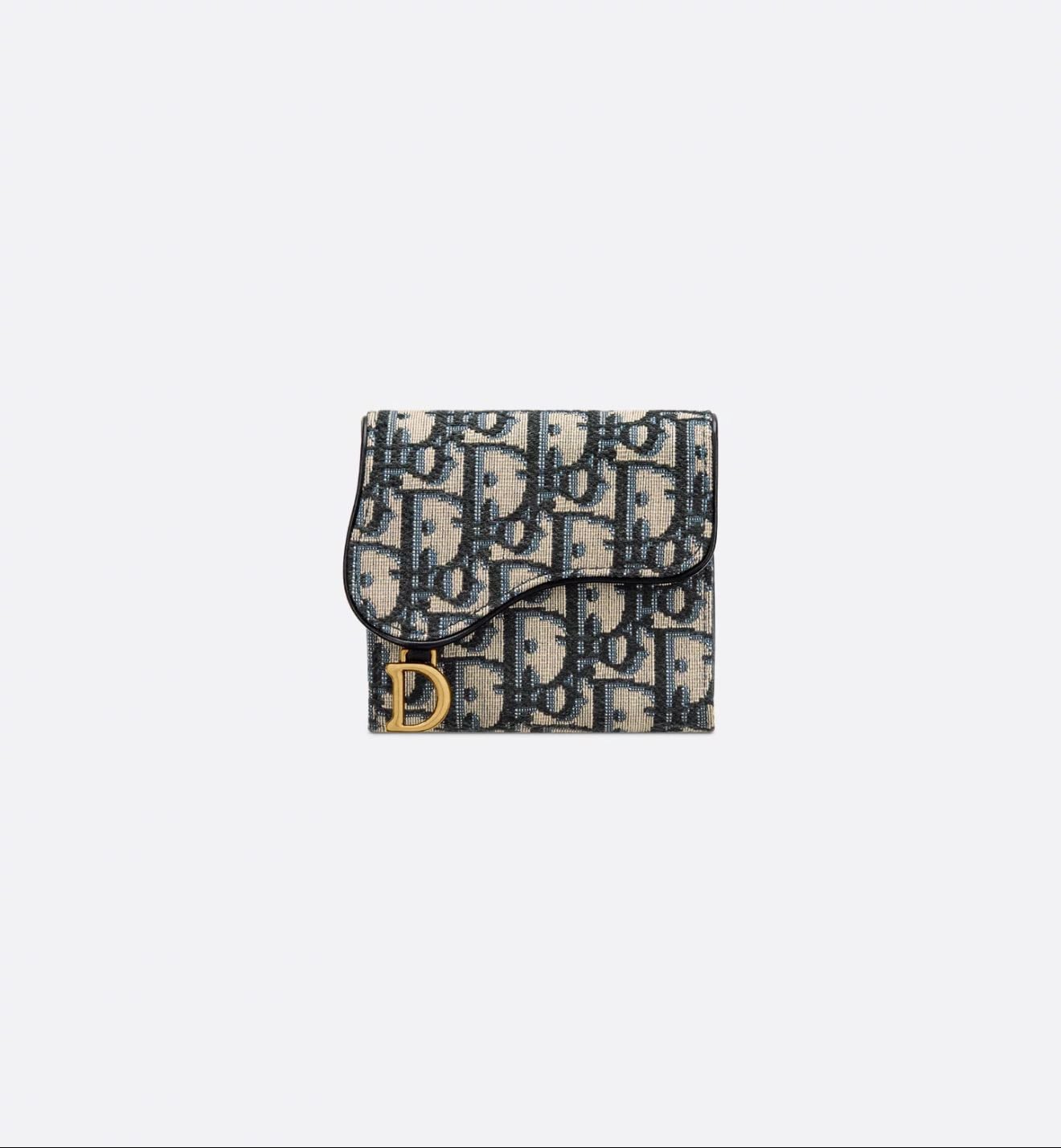dior saddle lotus wallet - $910
