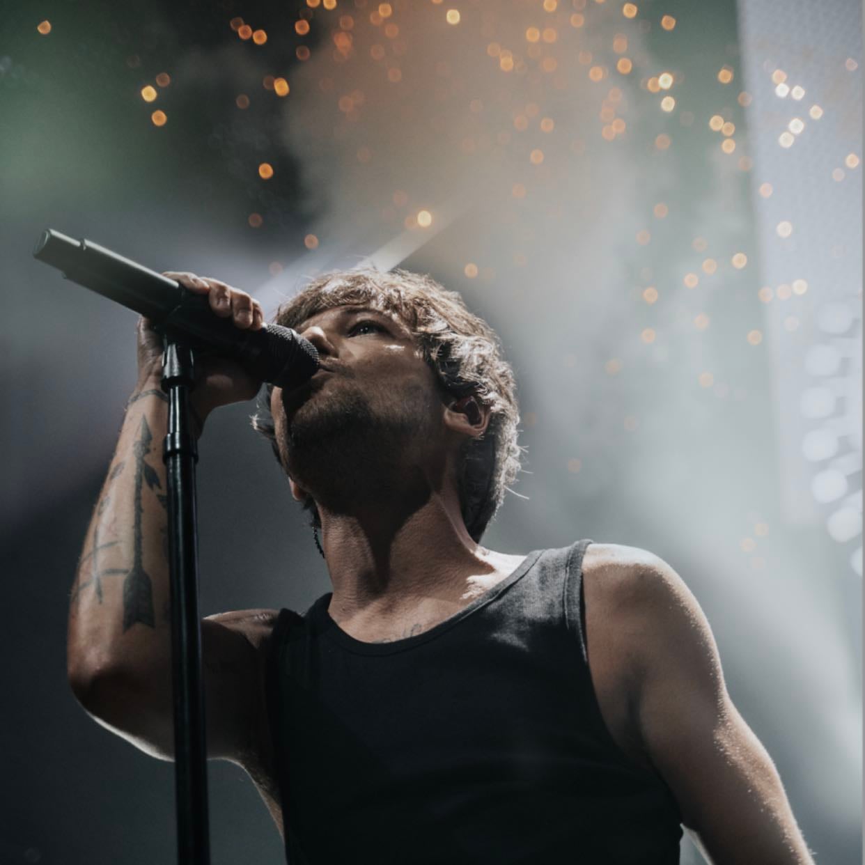 louis tomlinson - i love louis because he is genuinely such a kind person. he’s very caring of his friends and fans. he’s also just extremely sassy and funny which makes his interviews and 1D moments so funny to watch. his smile is also one of the sweetest things in the world and seeing him smile is just so comforting. it makes me so happy that he finally found the kind of music he wants to make as a soloist.
