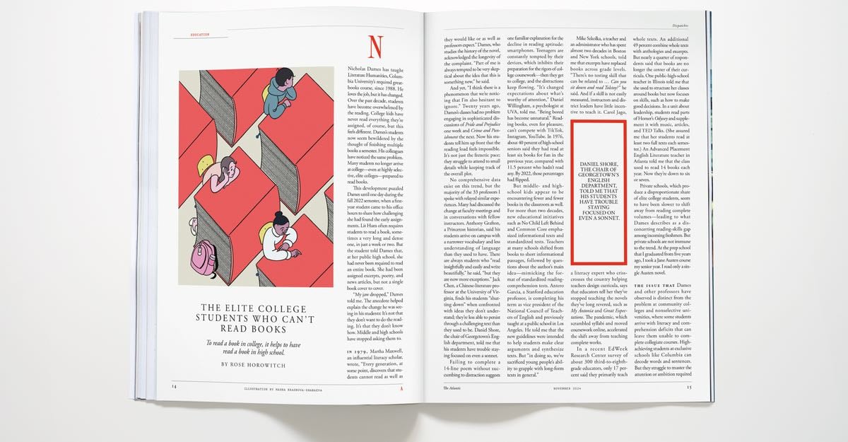 falling in love with reading - The Atlantic