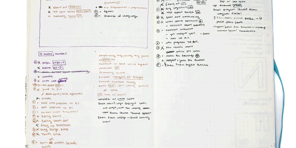 Using a Notebook in the New Year - A Book Designer's Notebook
