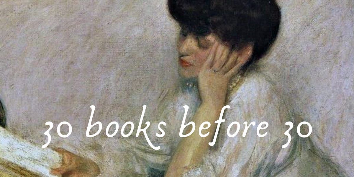 30 books before 30 - Methinks