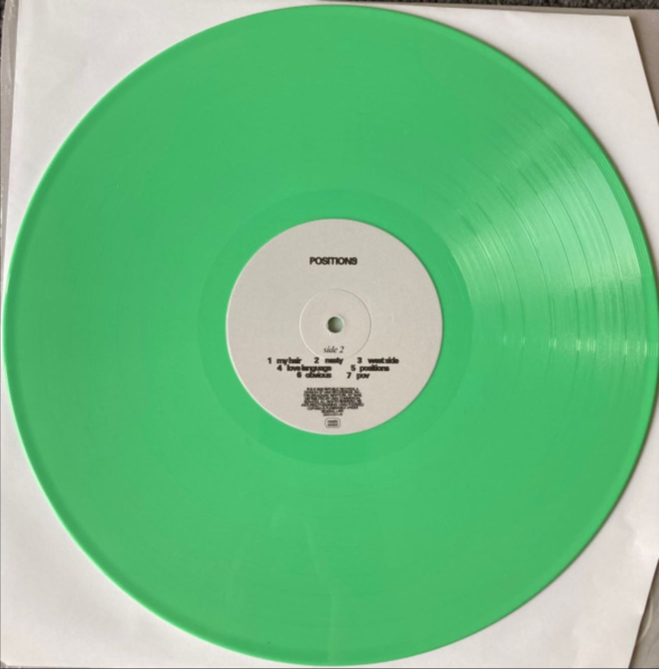 Positions Spring green LP - Album · Ariana Grande