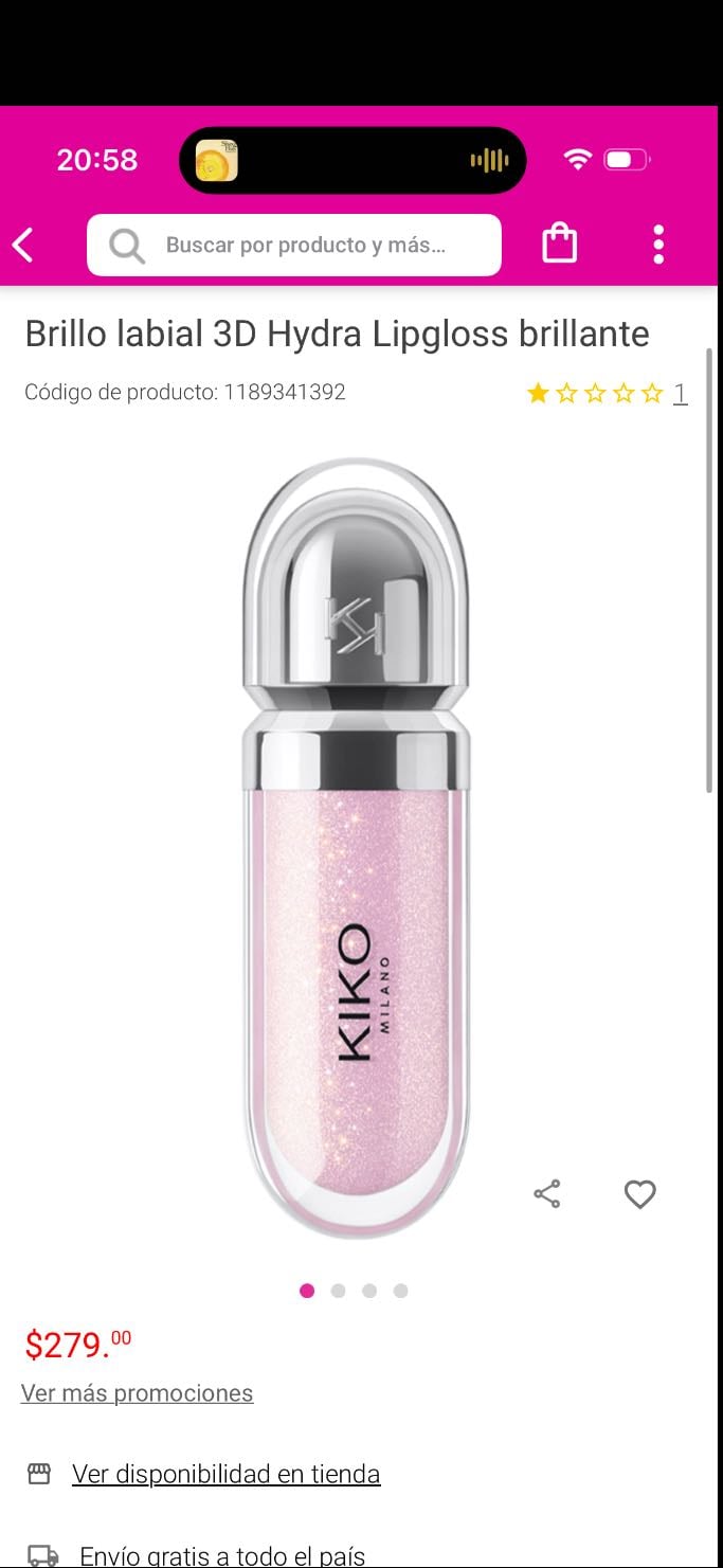 Brillo labial 3D Hydra Lipgloss brillante - Lila