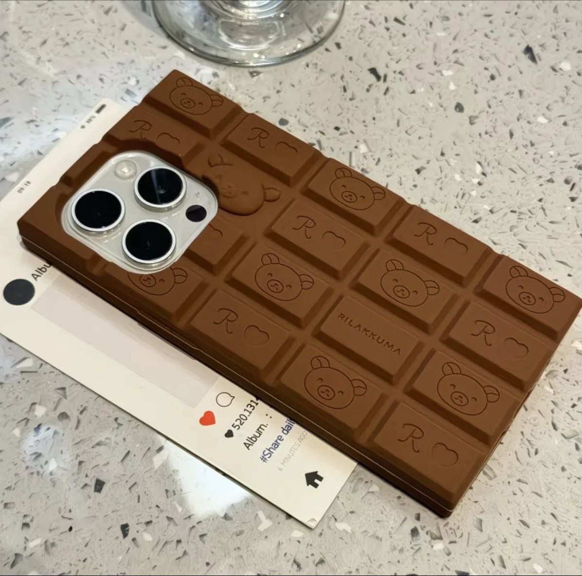 choco rilakkuma phone case