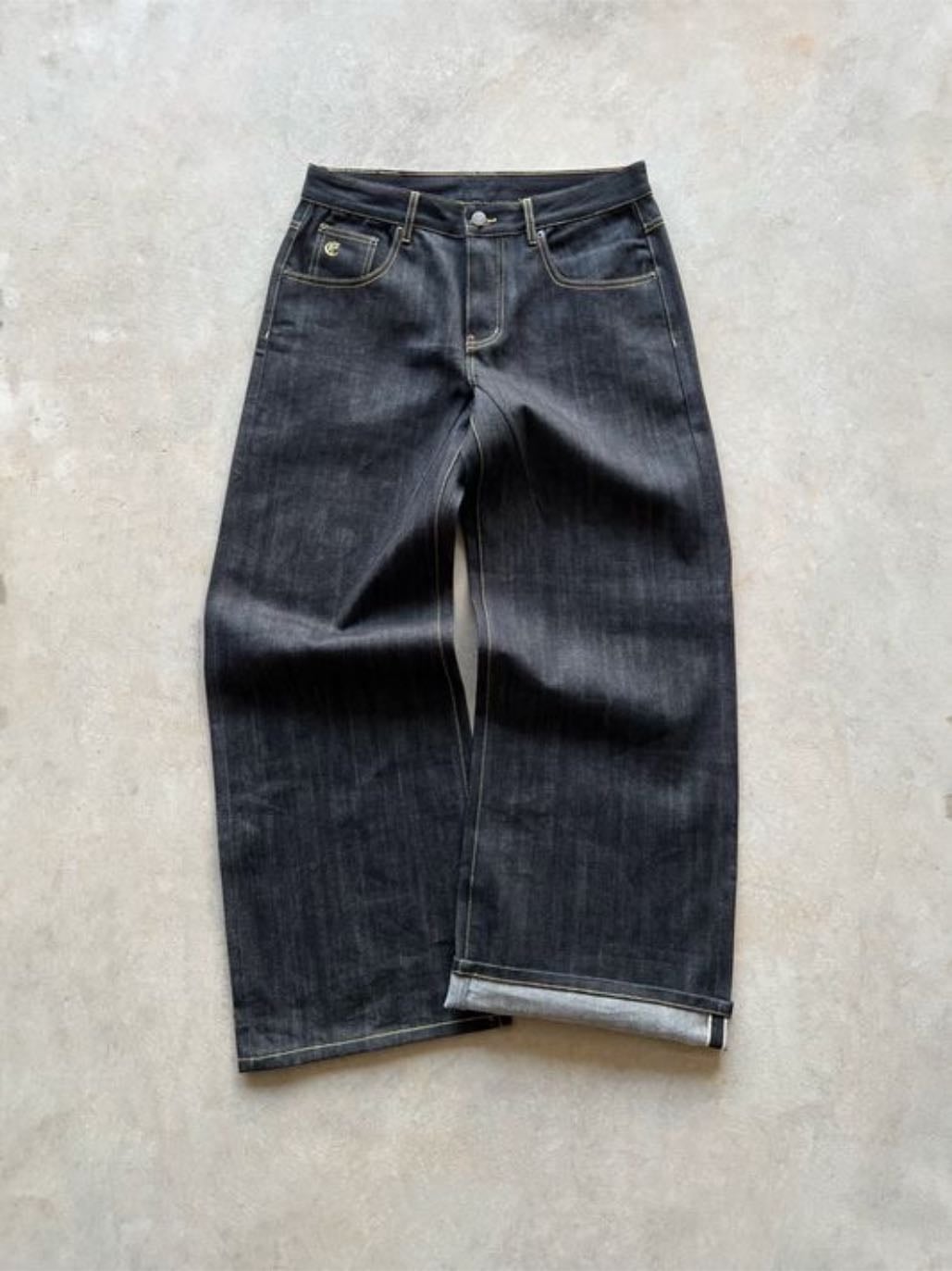 raw denim jeans