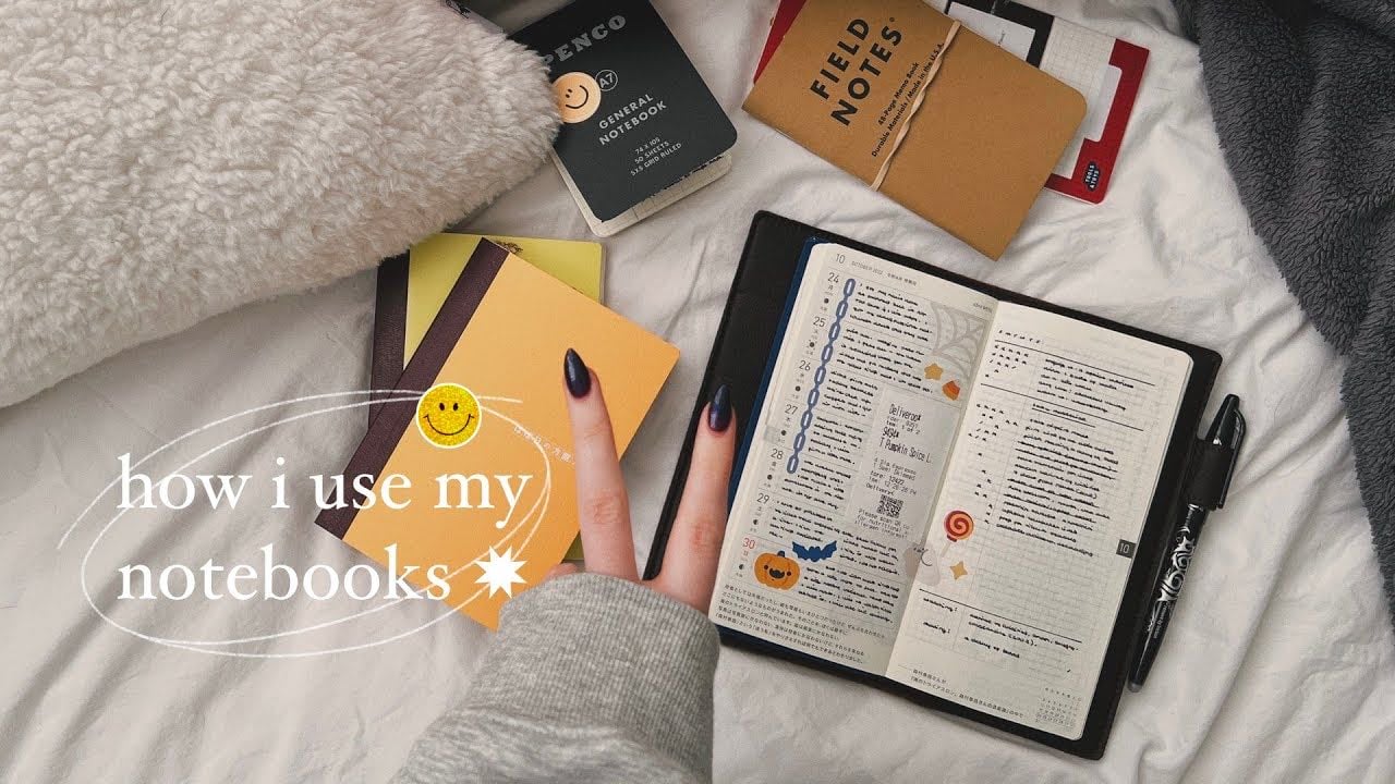 how i use my notebooks (update!) | hobonichi weeks, commonplace ✸ - YouTube