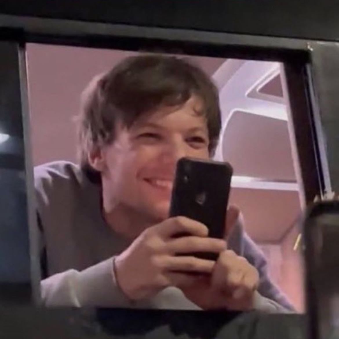 when he was taking pictures of the fans