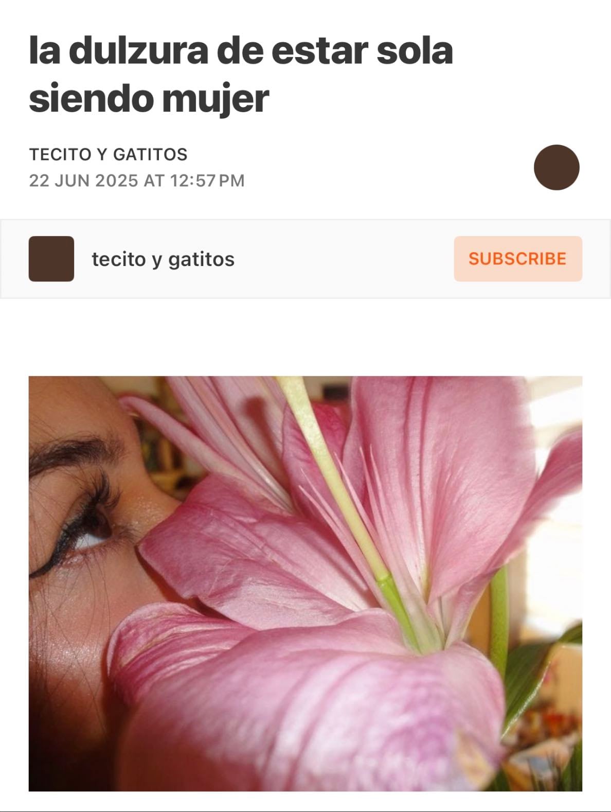la dulzura de estar sola siendo mujer