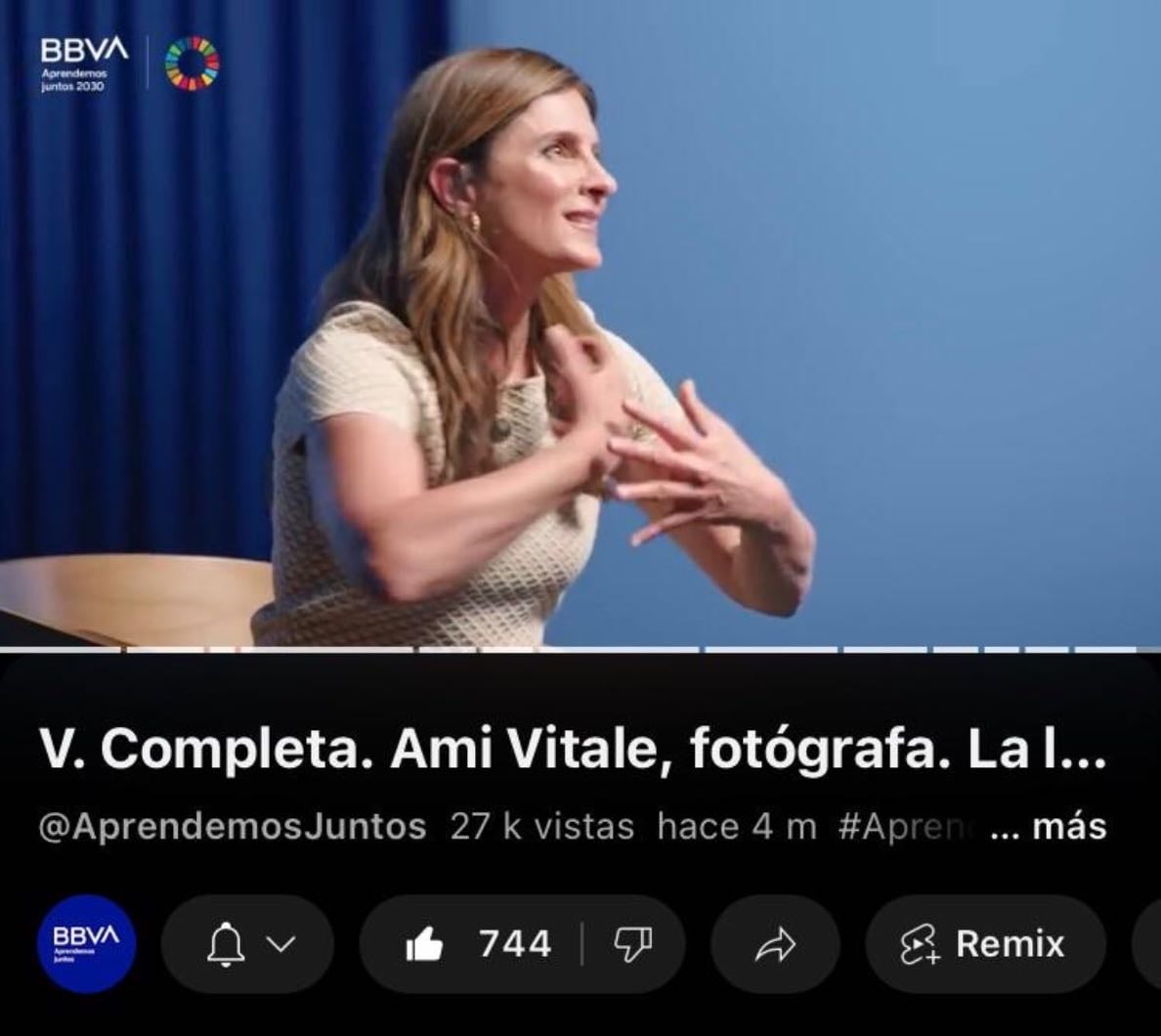V. Completa. Ami Vitale, fotógrafa. La lente que busca la esperanza / Aprendemos Juntos