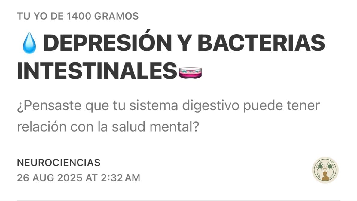 DEPRESIÓN Y BACTERIAS INTESTINALESE