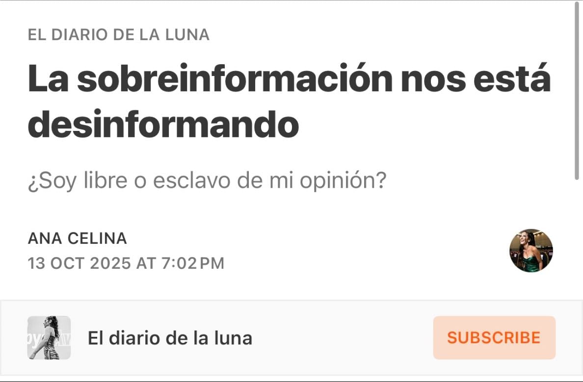 La sobreinformación nos está desinformando