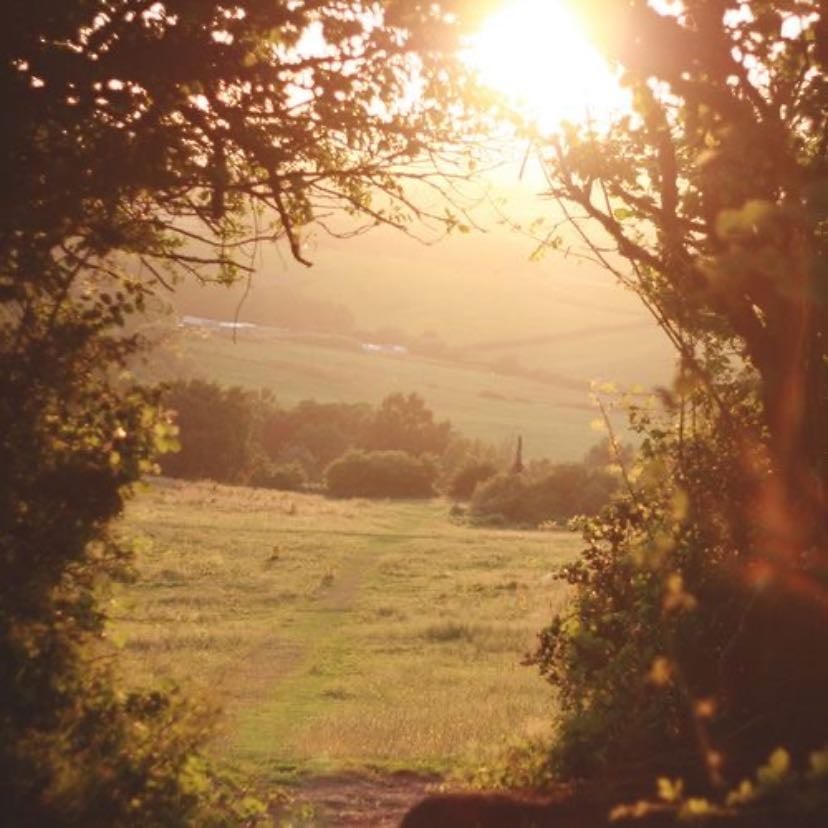 wake up early for a sunrise