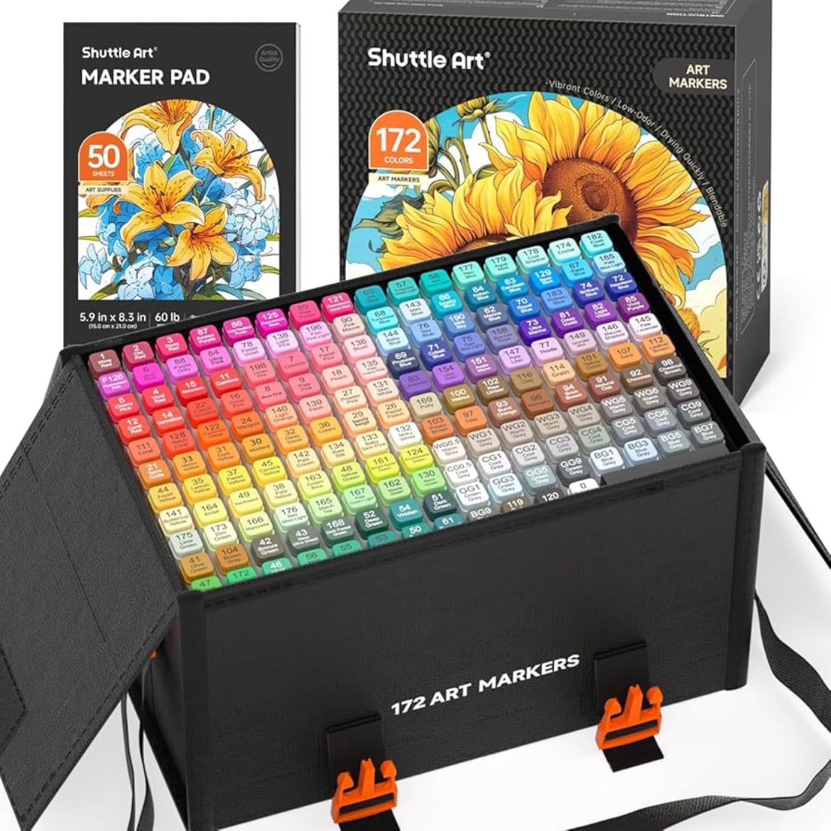 Shuttle Art 172 Colors Dual Tip Alcohol Based Art Markers - $71