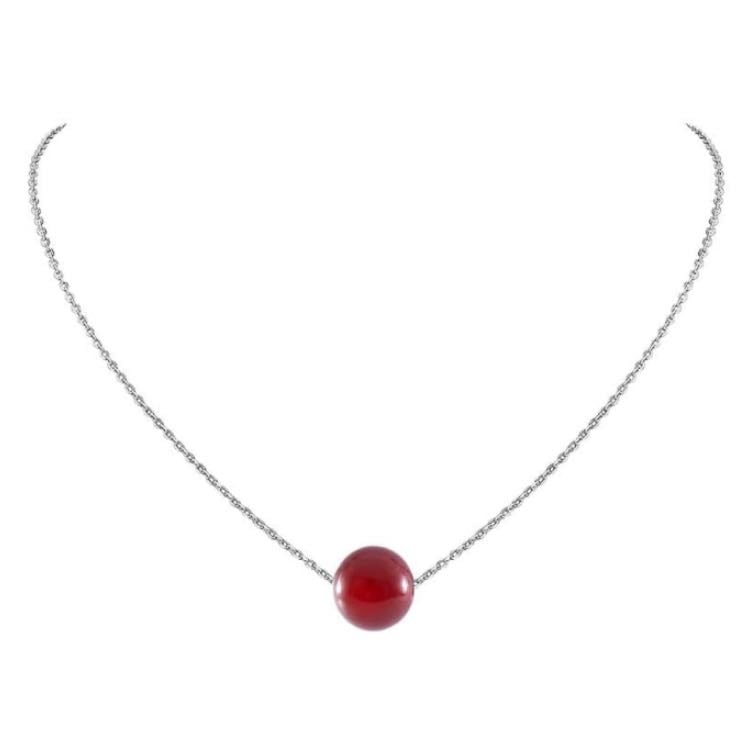 dainty real red carnelian crystal pendant 925 sterling silver necklace - amazon: keenove