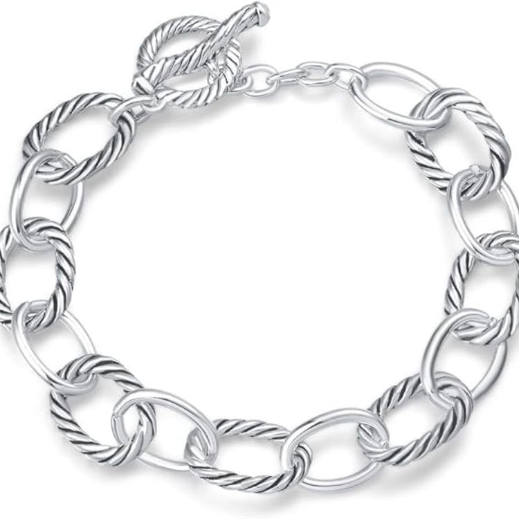 fusion twisted cable link chain bracelet - amazon: uny jewel