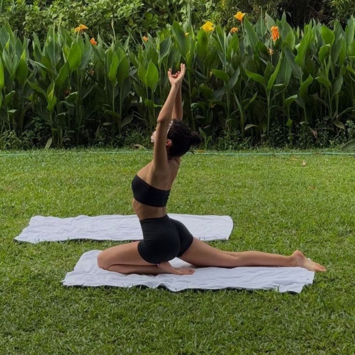 do yoga at a park