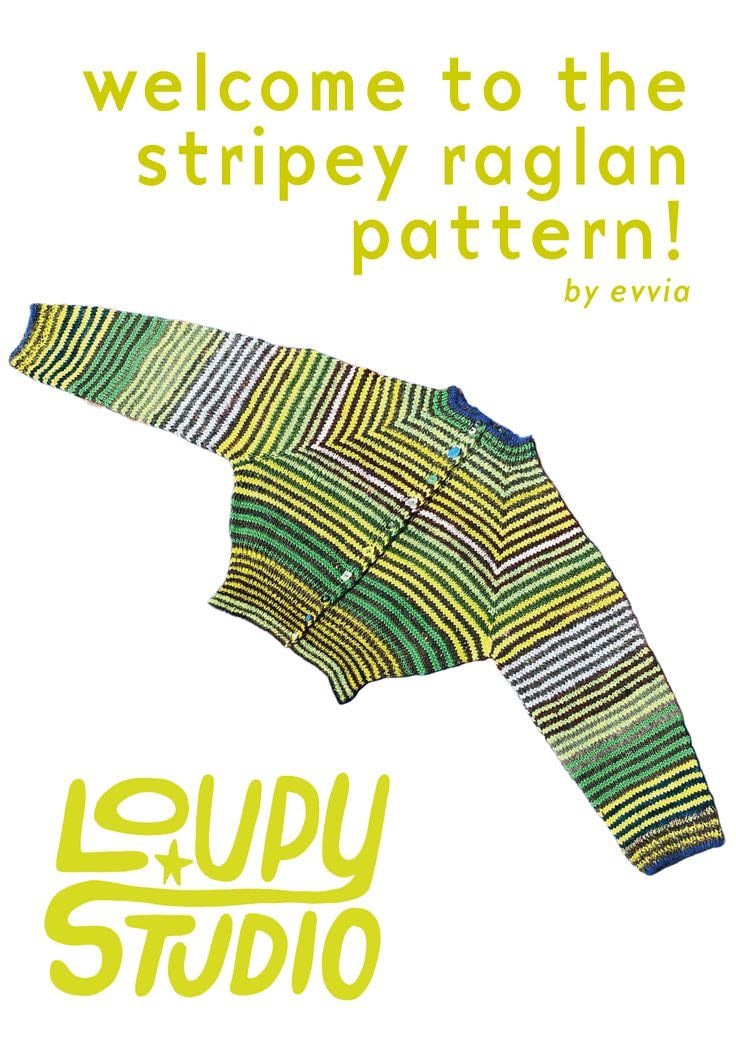 the stripe cardi - Loupy Patterns