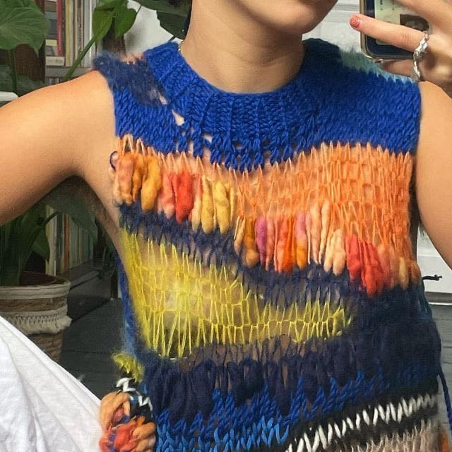 wild little vest💙💙 - Loupy patterns