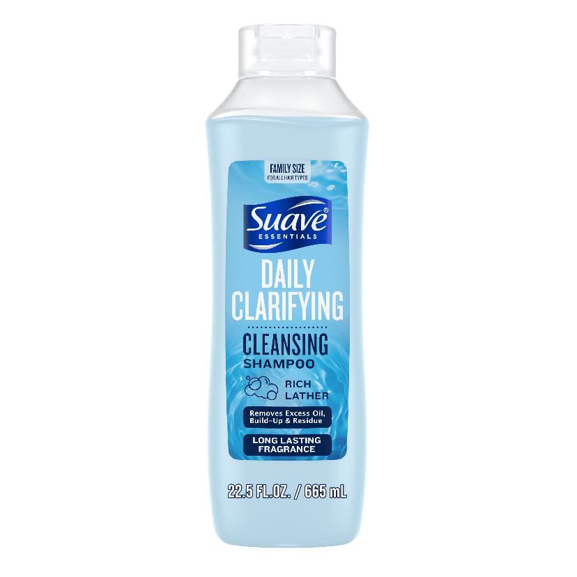 Clarifying Shampoo - Normally suave as it’s cheap but any normal shampoo will do