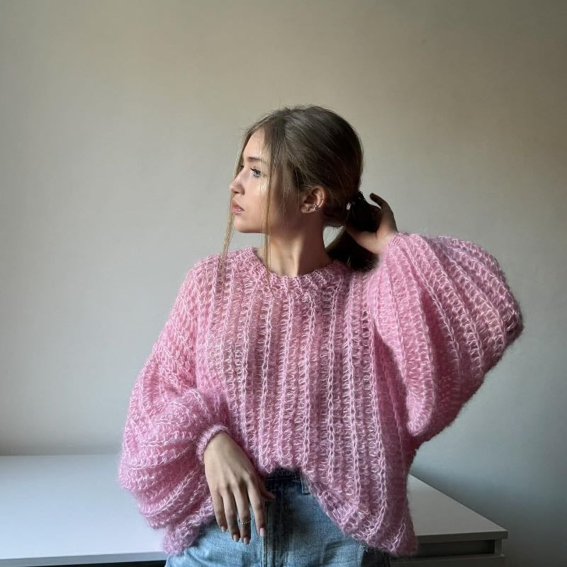The Fluffy Sweater/Dress/Top Crochet PDF Pattern - The Fluffy Sweater/Dress/Top Crochet PDF Pattern