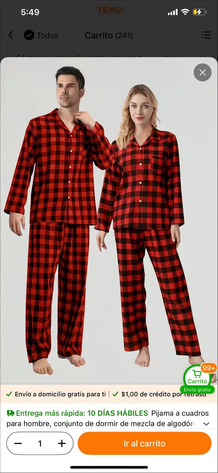 Pijama especial Navideño