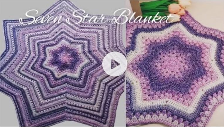 7 point star blanket - YouTube
